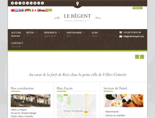 Tablet Screenshot of hotel-leregent.com